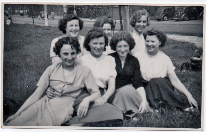 masie and doris parking with friends