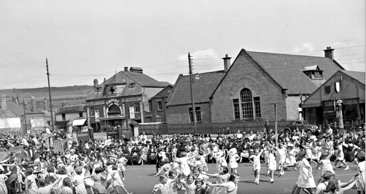 school yard dance